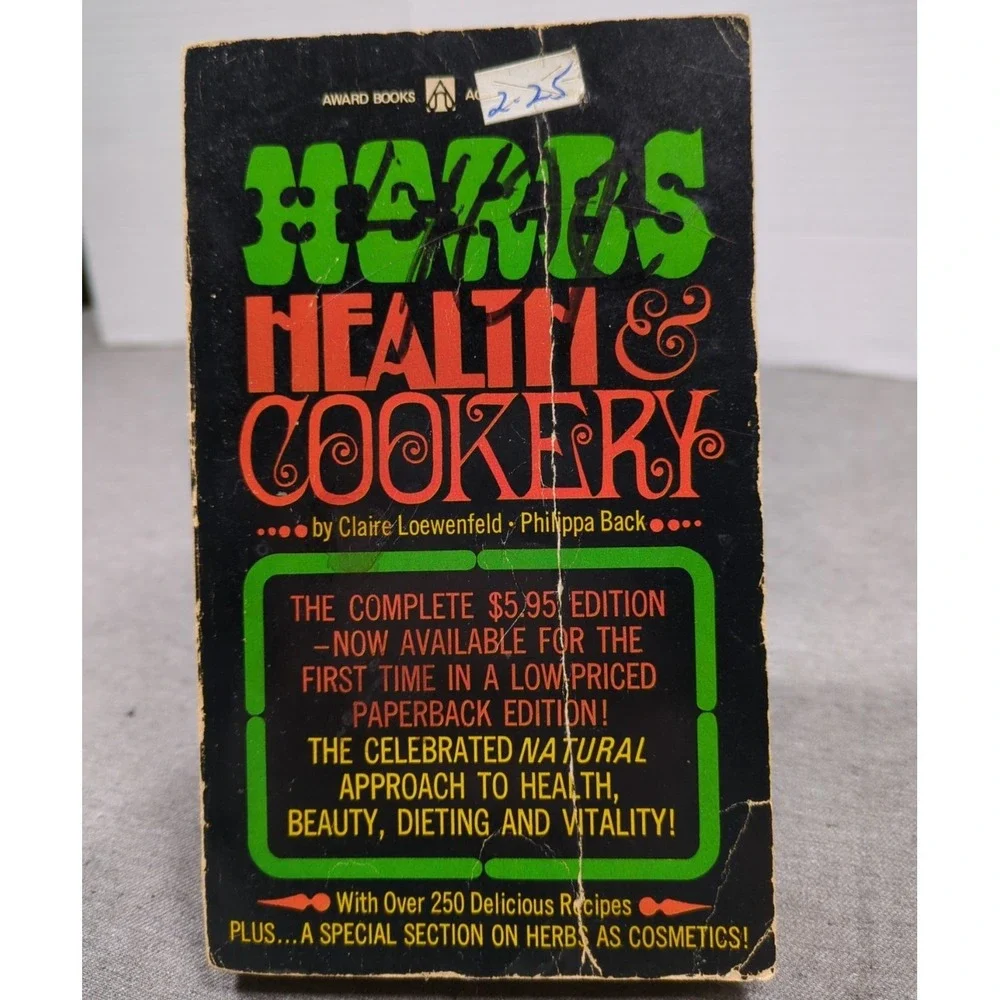 1967 Herbs Health & Cookery VTG Cookbook by Claire Loewenfeld & Phillipa Back PB